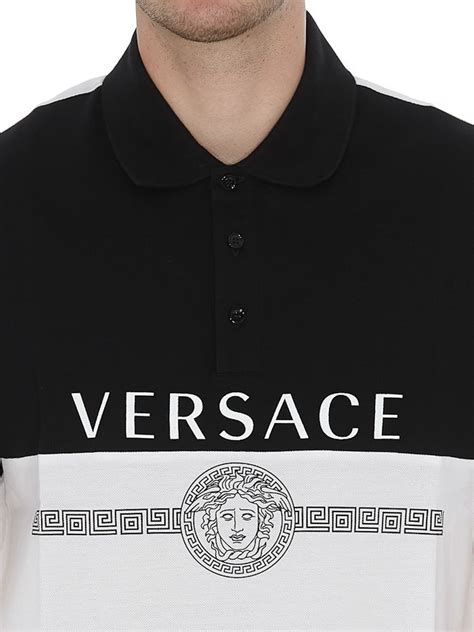 versace barrrocco medusa embroidered polo|Embroidered Medusa Polo Shirt Green .